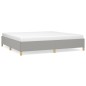 vidaXL Estructura de cama gris claro tela 200x200 cm