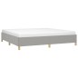 vidaXL Estructura de cama gris claro tela 200x200 cm