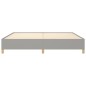 vidaXL Estructura de cama gris claro tela 200x200 cm