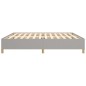 vidaXL Estructura de cama gris claro tela 200x200 cm