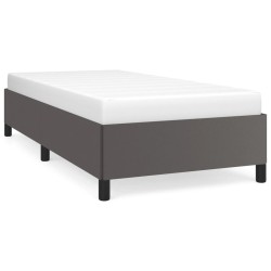 vidaXL Estructura de cama cuero sintético gris 80x200 cm