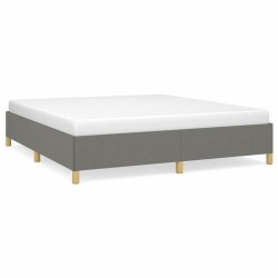 vidaXL Estructura de cama tela gris oscuro 180x200 cm