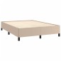 vidaXL Estructura de cama cuero sintético color capuchino 140x190 cm