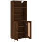 vidaXL Aparador alto madera contrachapada marrón roble 69,5x34x180 cm vidaXL Aparador alto madera contrachapada marrón roble 69,5x34x180 cm