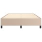 vidaXL Estructura de cama cuero sintético color capuchino 140x190 cm