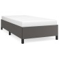vidaXL Estructura de cama de cuero sintético gris 90x200 cm vidaXL Estructura de cama de cuero sintético gris 90x200 cm