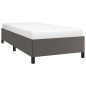 vidaXL Estructura de cama de cuero sintético gris 90x200 cm vidaXL Estructura de cama de cuero sintético gris 90x200 cm