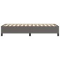 vidaXL Estructura de cama de cuero sintético gris 90x200 cm vidaXL Estructura de cama de cuero sintético gris 90x200 cm