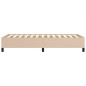 vidaXL Estructura de cama de cuero sintético capuchino 100x200 cm vidaXL Estructura de cama de cuero sintético capuchino 100x200 cm