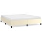vidaXL Estructura de cama de cuero sintético color crema 160x200 cm
