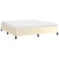 vidaXL Estructura de cama de cuero sintético color crema 160x200 cm