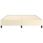 vidaXL Estructura de cama de cuero sintético color crema 160x200 cm