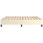vidaXL Estructura de cama de cuero sintético color crema 160x200 cm