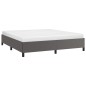 vidaXL Estructura de cama de cuero sintético gris 200x200 cm vidaXL Estructura de cama de cuero sintético gris 200x200 cm