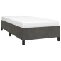 vidaXL Estructura de cama de terciopelo gris oscuro 90x200 cm vidaXL Estructura de cama de terciopelo gris oscuro 90x200 cm