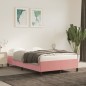 vidaXL Estructura de cama de terciopelo rosa 120x200 cm vidaXL Estructura de cama de terciopelo rosa 120x200 cm
