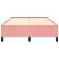 vidaXL Estructura de cama de terciopelo rosa 120x200 cm vidaXL Estructura de cama de terciopelo rosa 120x200 cm