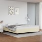 vidaXL Estructura de cama de cuero sintético color crema 200x200 cm