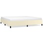 vidaXL Estructura de cama de cuero sintético color crema 200x200 cm