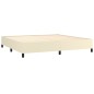 vidaXL Estructura de cama de cuero sintético color crema 200x200 cm