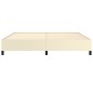 vidaXL Estructura de cama de cuero sintético color crema 200x200 cm
