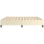 vidaXL Estructura de cama de cuero sintético color crema 200x200 cm
