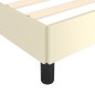 vidaXL Estructura de cama de cuero sintético color crema 200x200 cm
