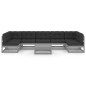 vidaXL Set de muebles de jardín 8 pzas con cojines madera pino gris vidaXL Set de muebles de jardín 8 pzas con cojines madera pino gris