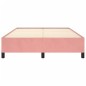 vidaXL Estructura de cama de terciopelo rosa 140x200 cm vidaXL Estructura de cama de terciopelo rosa 140x200 cm