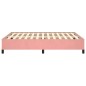 vidaXL Estructura de cama de terciopelo rosa 140x200 cm vidaXL Estructura de cama de terciopelo rosa 140x200 cm