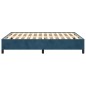 vidaXL Estructura de cama de terciopelo azul 140x190 cm vidaXL Estructura de cama de terciopelo azul 140x190 cm