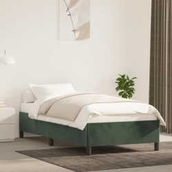 vidaXL Estructura de cama de terciopelo verde 90x200 cm