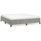 vidaXL Estructura de cama de terciopelo gris claro 180x200 cm vidaXL Estructura de cama de terciopelo gris claro 180x200 cm