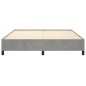 vidaXL Estructura de cama de terciopelo gris claro 180x200 cm vidaXL Estructura de cama de terciopelo gris claro 180x200 cm