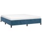 vidaXL Estructura de cama de terciopelo azul 160x200 cm vidaXL Estructura de cama de terciopelo azul 160x200 cm