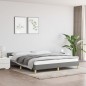 vidaXL Estructura de cama con cabecero tela gris oscuro 180x200 cm vidaXL Estructura de cama con cabecero tela gris oscuro 180x200 cm