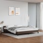 vidaXL Estructura de cama cabecero cuero sintético marrón 180x200 cm vidaXL Estructura de cama cabecero cuero sintético marrón 180x200 cm
