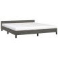 vidaXL Estructura cama con cabecero terciopelo gris oscuro 160x200 cm vidaXL Estructura cama con cabecero terciopelo gris oscuro 160x200 cm