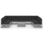 vidaXL Set de muebles de jardín 10 pzas con cojines madera pino gris vidaXL Set de muebles de jardín 10 pzas con cojines madera pino gris