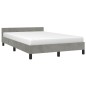 vidaXL Estructura de cama con cabecero terciopelo gris claro 120x200cm vidaXL Estructura de cama con cabecero terciopelo gris claro 120x200cm