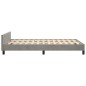 vidaXL Estructura de cama con cabecero terciopelo gris claro 120x200cm vidaXL Estructura de cama con cabecero terciopelo gris claro 120x200cm