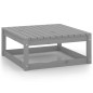 vidaXL Set de muebles de jardín 10 pzas con cojines madera pino gris vidaXL Set de muebles de jardín 10 pzas con cojines madera pino gris