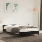 vidaXL Estructura de cama con cabecero de terciopelo negro 120x200 cm