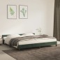 vidaXL Estructura cama con cabecero terciopelo verde oscuro 200x200 cm vidaXL Estructura cama con cabecero terciopelo verde oscuro 200x200 cm