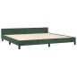 vidaXL Estructura cama con cabecero terciopelo verde oscuro 200x200 cm vidaXL Estructura cama con cabecero terciopelo verde oscuro 200x200 cm