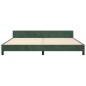 vidaXL Estructura cama con cabecero terciopelo verde oscuro 200x200 cm vidaXL Estructura cama con cabecero terciopelo verde oscuro 200x200 cm