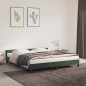 vidaXL Estructura cama con cabecero terciopelo verde oscuro 160x200 cm vidaXL Estructura cama con cabecero terciopelo verde oscuro 160x200 cm