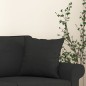 vidaXL Cojines decorativos 2 uds tela negro 40x40 cm vidaXL Cojines decorativos 2 uds tela negro 40x40 cm
