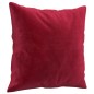 vidaXL Cojines decorativos 2 uds terciopelo rojo tinto 40x40 cm