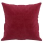 vidaXL Cojines decorativos 2 uds terciopelo rojo tinto 40x40 cm